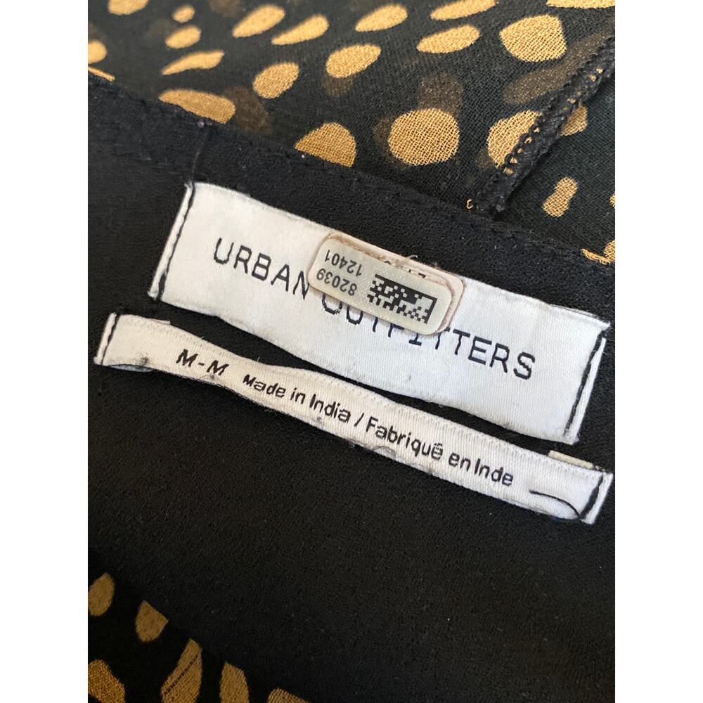 Urban Outfitters Rosalee Women's V Neck Flutter Sleeve Mini Flare A-Line Dress M - Picture 5 of 6